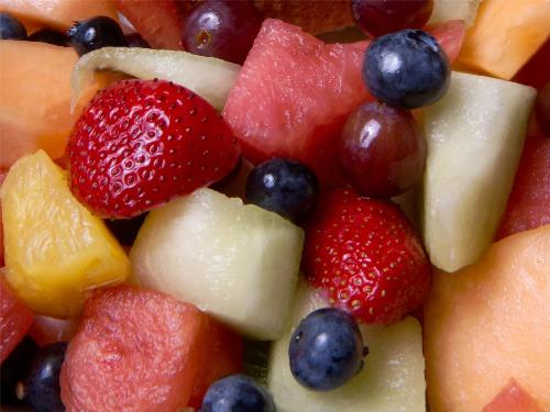 health - eating daily fruit salad is good for health.