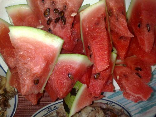 eating food - watermelon