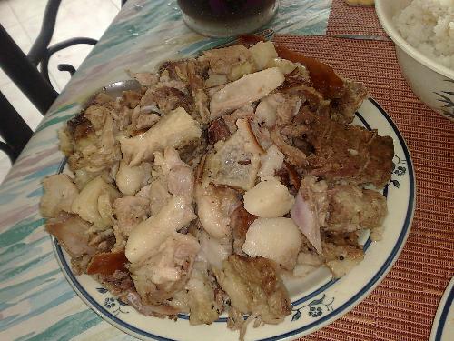eating food - lechon