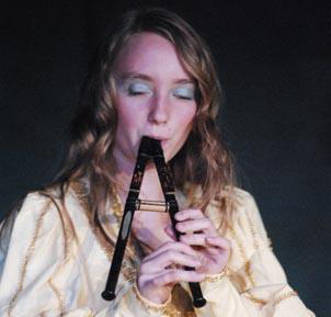 Double Flutes - This picture of me was taken during a production of 'A Midsummer Night's Dream'