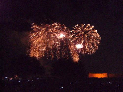 fireworks - enjoying fire works while on vacation