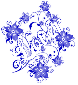 Blue flower lover - And she is his and he is hers