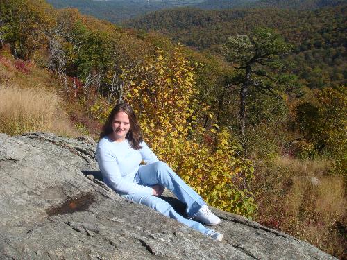 On the Ledge 4,250+ feet up  - This was a beautiful day on Skyline Drive in the amazing Shenandoah Valley of the Blue Ridge Mtns in Va.
