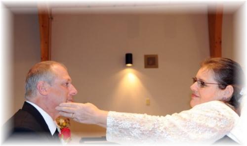 Bridal Bliss - The best part of our Wedding when I touched his face and said I will forever.