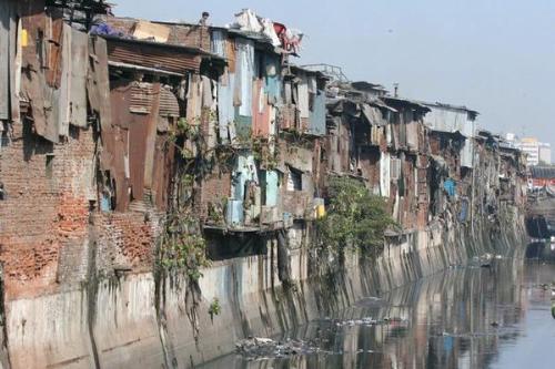 slum, where more than five people live per hundred - This is the place of the underprivilaged, now in most papers because of slum dog millionare