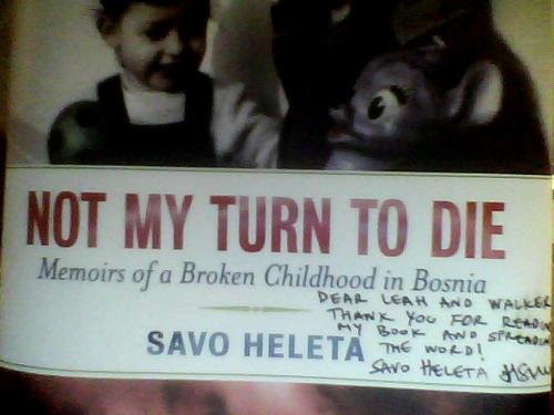 Savo's Autograph!! - Savo sent me some autographed book jackets. One personalized for my husband and I, one for another friend who wanted one, and three more that we are going to give to family members as gifts. I love autographs!!