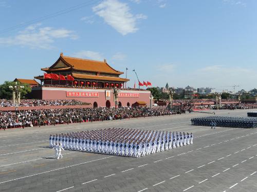 The parade - The big parade on The National Day of China.