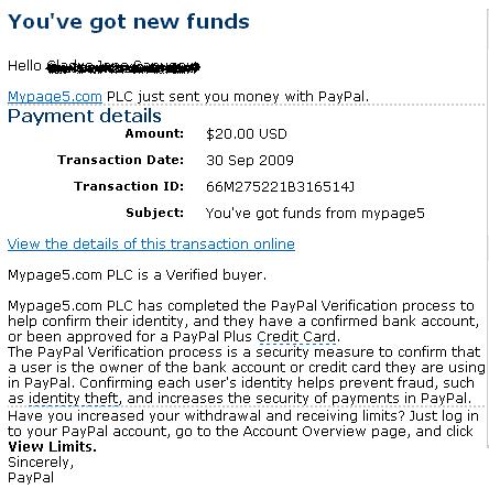 My payment proof - This is my payment proof of receiving a payout from one of my favorite site fro $20.00