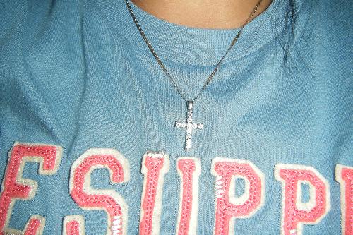 my necklace - I always wear it.