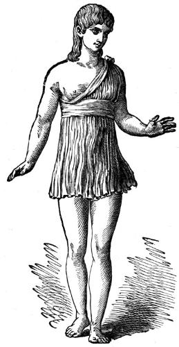 Ancient greek girl - An Ancient Greek girl in a mini toga