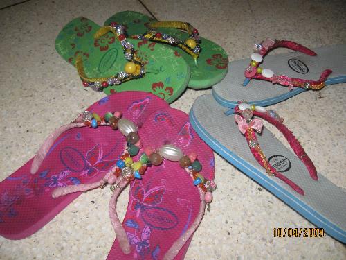 do u like to wear beaded rubber slippers? / myLot