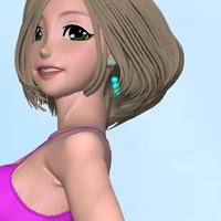 Pretty 3D Girl - Set up and rendered in DAZ 3D 2.