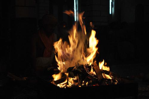 Fire - A camp fire photograph.