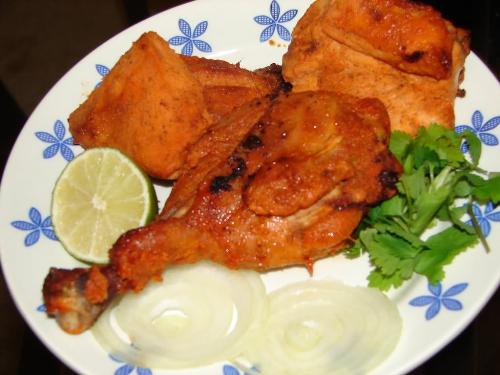 Tandoori chicken - baby serve it hot.