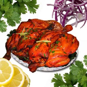 tandoori chicken - Chicken fresh out of indian tandoor