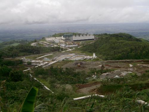 pnoc - This is a geothermal plant from Murcia, Philippines. This was taken from their deck view. The geothermal plants takes its heat from Mt. Kanlaon, which is the highest mountain in the visayas islands.