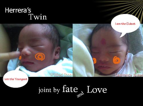 my twin!  - here are my babies! Thank God!