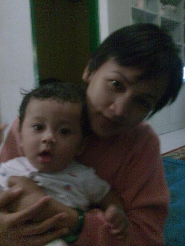 Me and Jovan - This is my son Jovan when he was 3 months old.