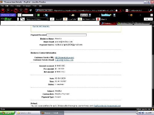 Paument Proof - NeoBux Payment Proof. Paypal View.