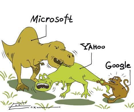 Microsoft, Yahoo and Google - a picture about Microsoft, Yahoo and Google