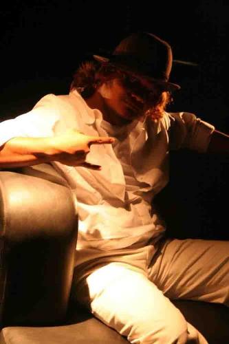 Rap Artist - This is my photo when I became an actor for the first time. It is a music video of one of our local bands here in Cebu. I am very grateful to our students who produced the music video for picking me as the main actor.