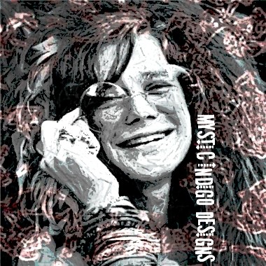 janis joplin - original graphic pop art