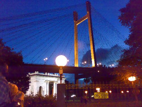 india - india, kolkata, 2nd hoogly Bridge