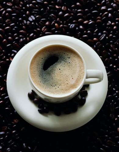 coffee - a cup of coffee without cream and sugar