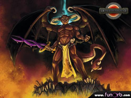 Demonlord - A nice little picture of a demonlord from the game website funorb.com. It can be used as a wallpaper...