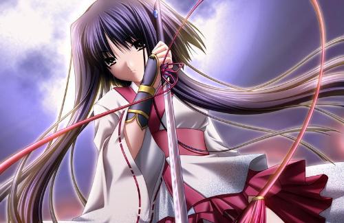 girl with sword - beautiful girl with a beautiful sword