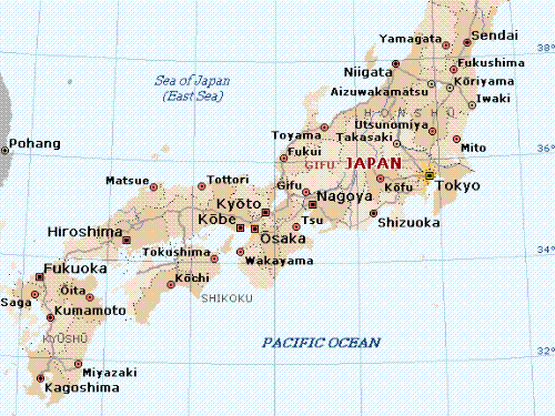 Map of Japan - the Map of Japan
