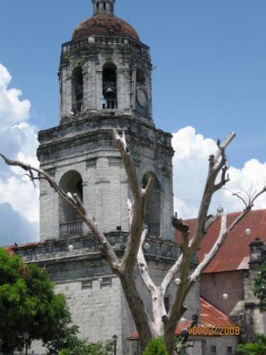 old church - belfry of old church in argao,cebu, philippines