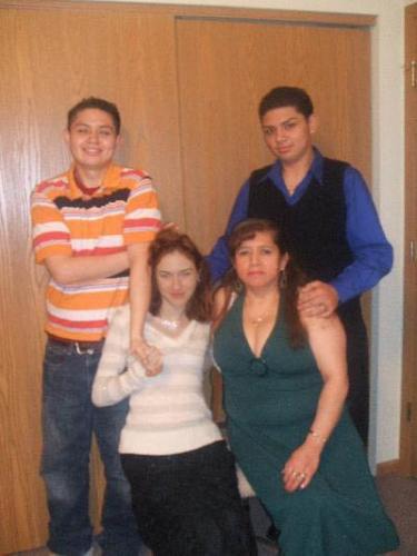 la familia - this is Luis, me, Zoila, and Jaime New Years Eve 2008.