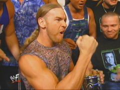 Chris Jerico - Chris Jericho shouting on mike or just challenging someone on mike.
