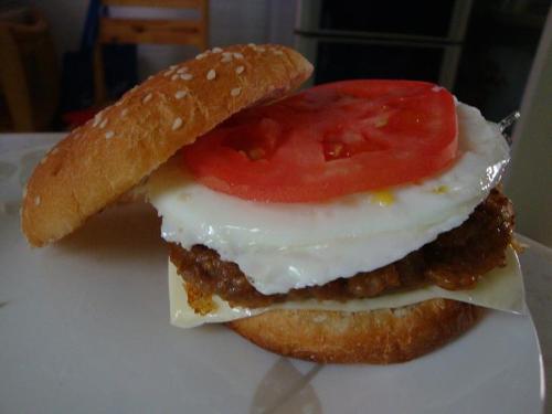 My beef Hamberger - This the beef hamberger I made for my girl as her breakfast, she loves it