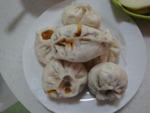 Chinese Dumplings - This is the Dimsun I made for my daughter as her breakfast, it is Chinese dumpling, with pork and mushroom inside, she loves it