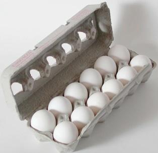Eggs should be. - Only throw the rotten ones!!!! I like them boiled with Lawry's salt, but I don't eat them any other time!!!!!