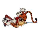 laughing - Laughing and rolling tiger