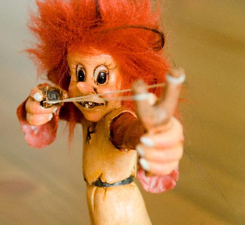 What a Troll - I was trying out the D80 DSLR camera and the kit lens.