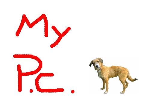 My Computer - My desktop used to be a brand name when I first got it in 2005.  * Now, if it were a dog, it would be referred to as a mutt.