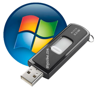 XP in your USB - usb and xp logo