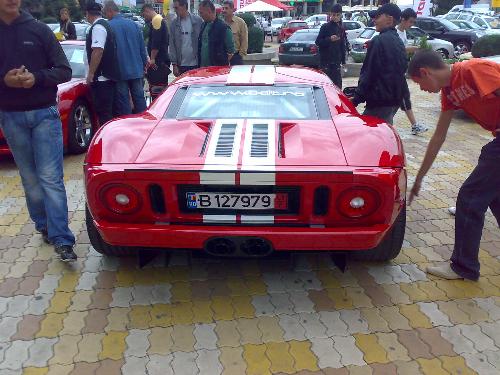 muscle red ford viper - the big and beautiful red ford viper