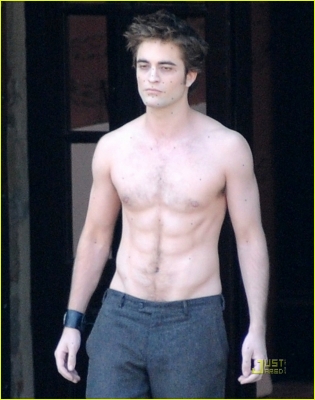 Edward Cullen Shirtless!! - This is a still from the new movie NEW MOON, from the TWILIGHT SAGA. It is Edward Cullen, standing in Volterra, getting ready to reveal himself as a vampire, in order to get himself killed. :(
