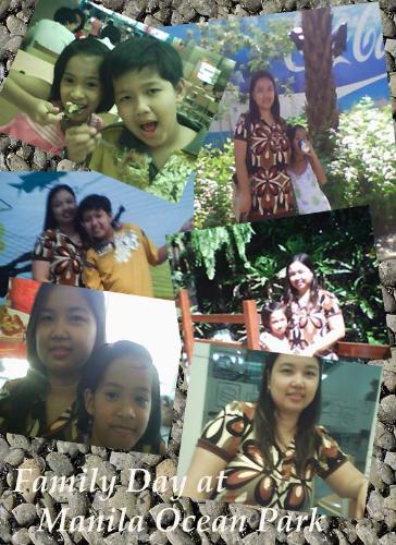 family day - One of our enjoyable family day at Manila Ocean Park. Me and my 2 kids..