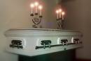 Man in casket - Picture of a man who just died. Close encounter with dead spirits.