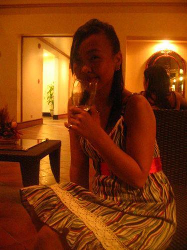 cheers! - drinking water. haha!