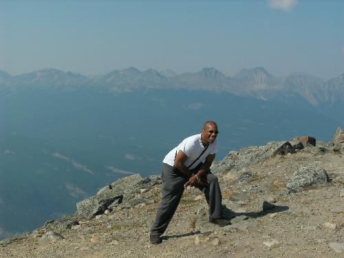 To the top! - I love Canada. There is no doubt about it. The one thing other than my God is the beautiful scenary of Jasper, AB, CA. What a MAGNIFICENT view! I had to get out of Long Island to see this. And there is something about seeing and really connecting and being a part of life and wanting to know about life and what is what about life. There is the escapism of knowing that you are so high up. You see wildlife...life other than yourself and immediate hustle and bustle. What a way of life. It does not escape me to wonder about the simplest things. Knowing that there is something higher than me. Wanting to discover that there is life. And it is precious. You drive along the roadways and see the roads; long. Upside a mountain. Smoke from a distant fire. I have seen things I just would never see staying in and area that is not able to help me grow. Canada has changed my life!