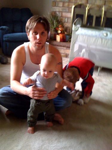 my little boy is standing!  - My son, Carter, starting to stand...still has to learn the balance part though!