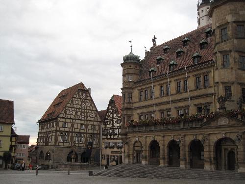 Rathaus, Rothenburg ob der Tauber - The town hall in the beautifull walled city of Rothenburg in Bavaria, Germany.