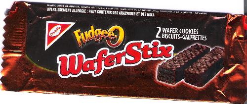 Fudgee-o Wafer Stix - Wrapper from the wafer stix in question.